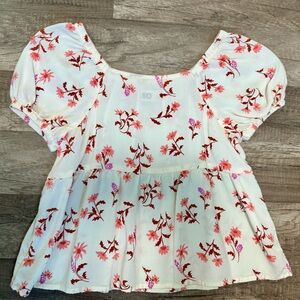 Girls Floral Top